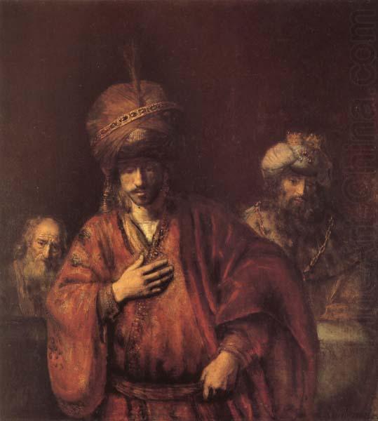 The Condemnation of Haman, REMBRANDT Harmenszoon van Rijn